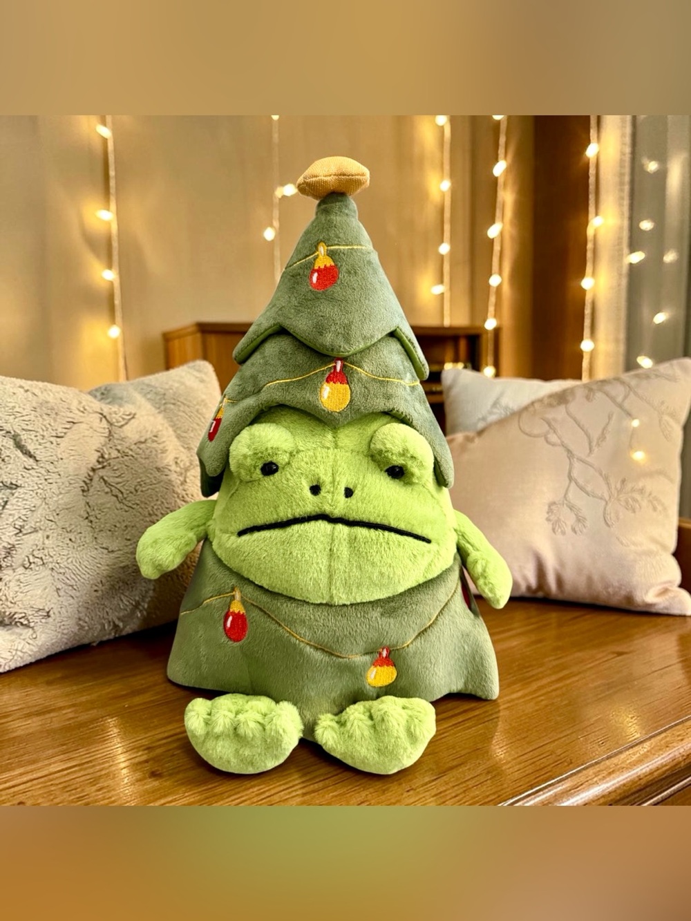 🐸🎄𝐀𝐮𝐭𝐡𝐞𝐧𝐭𝐢𝐜 𝐉𝐞𝐥𝐥𝐲𝐜𝐚𝐭 𝐂𝐡𝐫𝐢𝐬𝐭𝐦𝐚𝐬 𝐓𝐫𝐞𝐞 𝐑𝐢𝐜𝐤𝐲 𝐑𝐚𝐢𝐧 𝐅𝐫𝐨𝐠🎄🐸